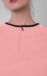 Womens Drop Shoulder Zip Through Top