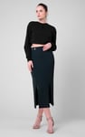 Womens Drop Shoulder Zip Through Top
