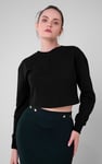 Womens Drop Shoulder Zip Through Top