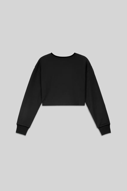 Womens Drop Shoulder Zip Through Top