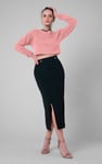Womens Drop Shoulder Zip Through Top
