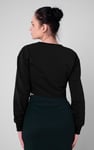 Womens Drop Shoulder Zip Through Top