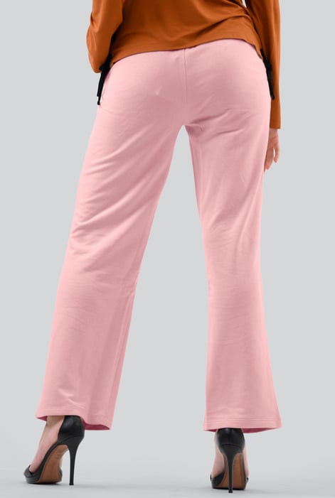 Womens Pink Straight Leg Trousers