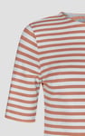Stripe Jersey Button Back T-Shirt Top
