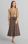 Womens Ruched Long Sleeve Crop Top