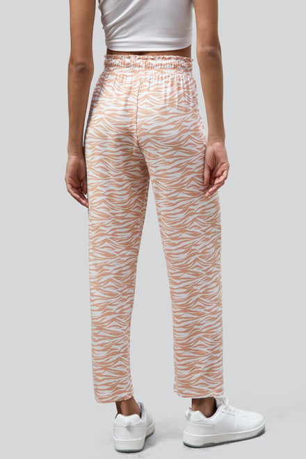 Zebra Print Straight leg Trousers