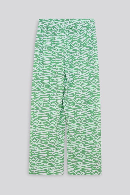Zebra Print Straight leg Trousers