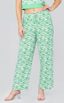 Zebra Print Straight leg Trousers
