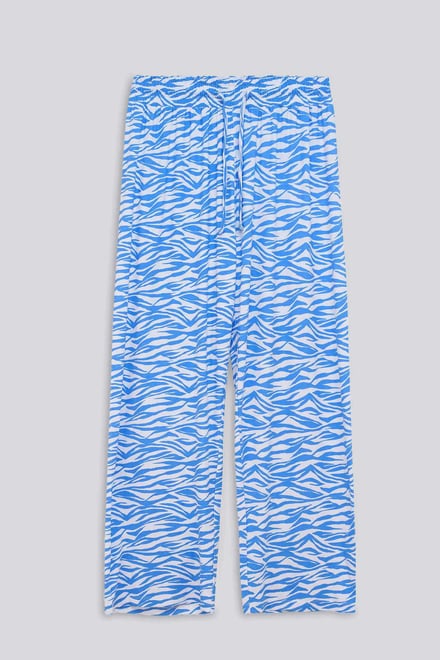 Zebra Print Straight leg Trousers