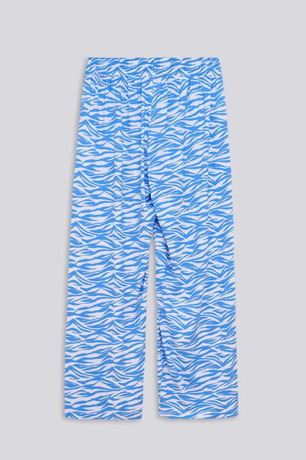 Zebra Print Straight leg Trousers