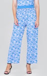 Zebra Print Straight leg Trousers