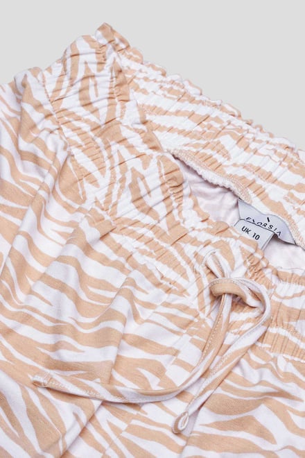 Zebra Print Straight leg Trousers