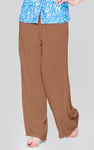 Crepe Viscose Wide Leg see through Trousers