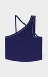 Solid ​Knitted Asymmetrical Tank Top