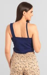 Solid ​Knitted Asymmetrical Tank Top