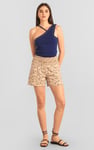 Solid ​Knitted Asymmetrical Tank Top