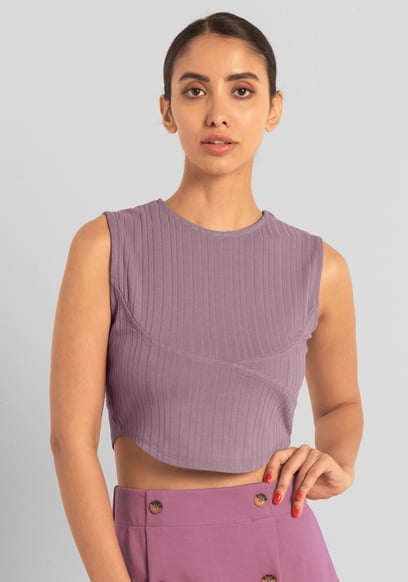 Sleeveless Curve Hem Workout Top
