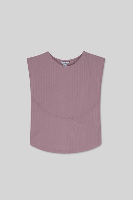 Sleeveless Curve Hem Workout Top