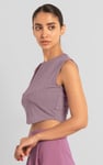 Sleeveless Curve Hem Workout Top