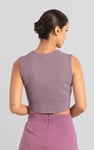 Sleeveless Curve Hem Workout Top