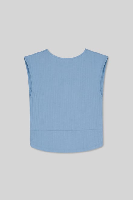 Sleeveless Curve Hem Workout Top