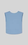 Sleeveless Curve Hem Workout Top