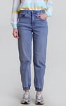 Women’s Zip-Cuff Denim Jogger Pants
