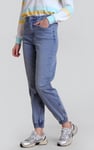 Women’s Zip-Cuff Denim Jogger Pants