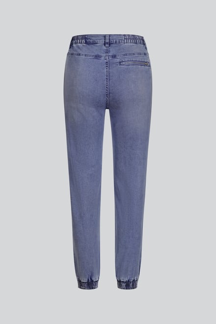 Women’s Zip-Cuff Denim Jogger Pants