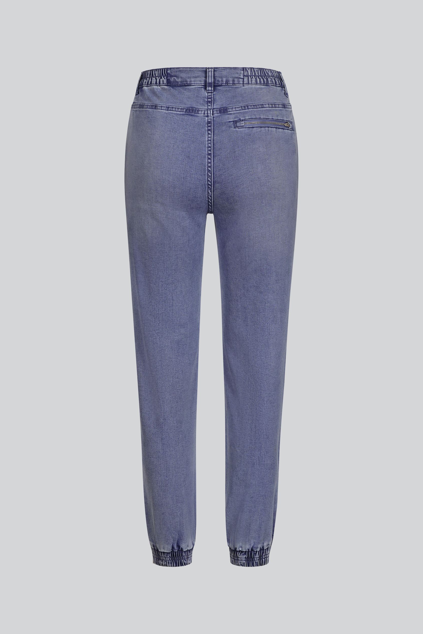 Women’s Zip-Cuff Denim Jogger Pants