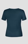 Key Hole Detail Short Sleeve Viscose Top