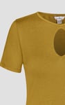 Key Hole Detail Short Sleeve Viscose Top