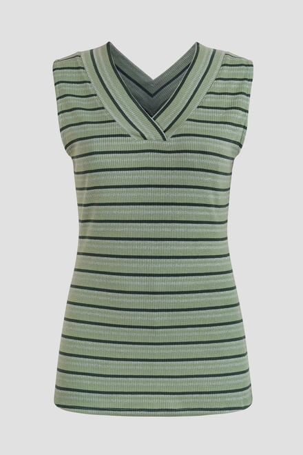 Silver Metallic V-Neck V Back Tops