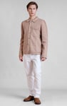 Men's Neutral Knitted Button Through Shirts