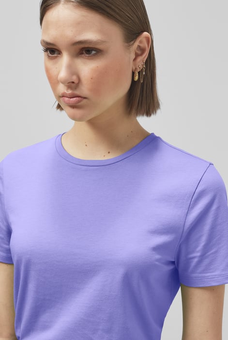 Purple Essential Crew Neck T-Shirt