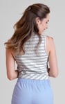High Neck V-Cut Crop Top