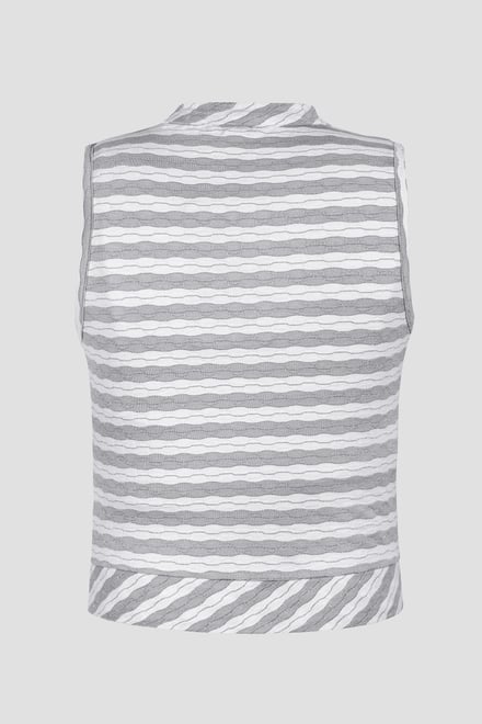 High Neck V-Cut Crop Top