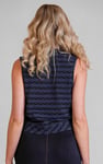 High Neck V-Cut Crop Top