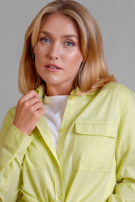 Relaxed Fit Cotton-Linen Shirt