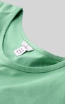 Shoulder Padded Cap-Sleeve Roll-Up T-Shirt