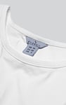 Shoulder Padded Cap-Sleeve Roll-Up T-Shirt
