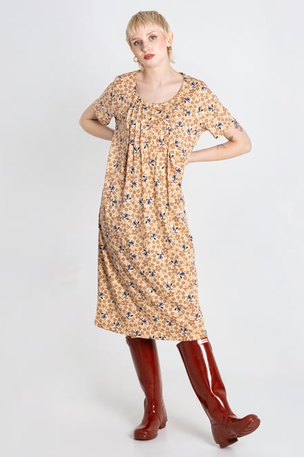 Pleated Details S/S Nightdress