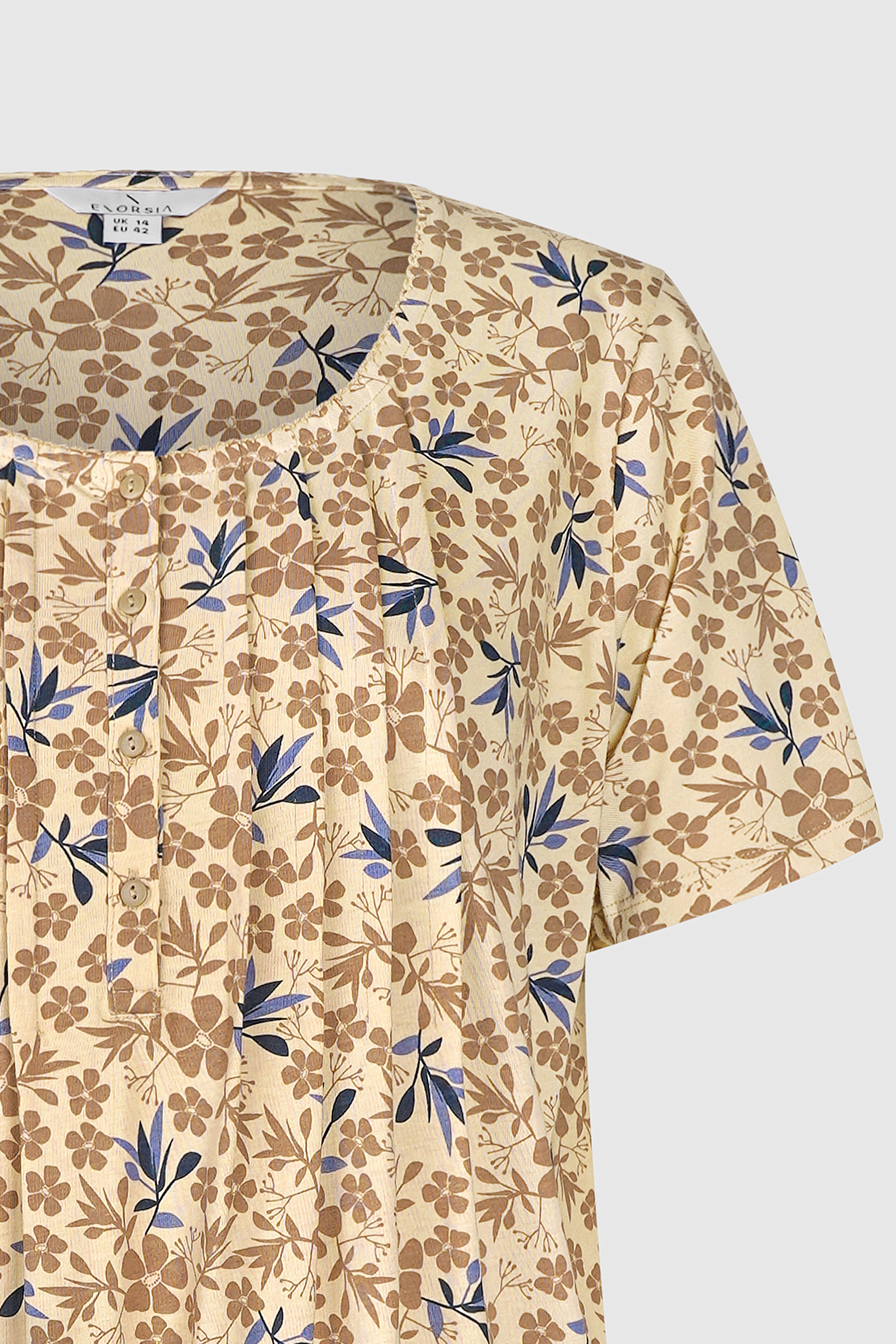 Pleated Details S/S Nightdress