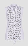 Sleeveless Printed Tie Hem Tops