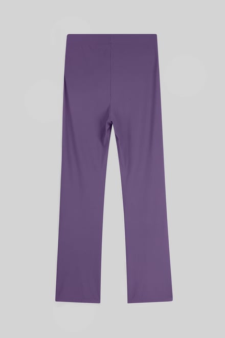 Women's Supper Stretch Zip Details Flare Leggings
