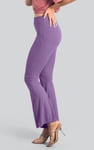 Women's Supper Stretch Zip Details Flare Leggings