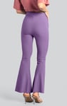 Women's Supper Stretch Zip Details Flare Leggings