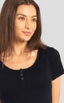 Snap Button Details Crop Tank Top