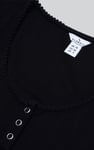 Snap Button Details Crop Tank Top