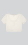 Snap Button Details Crop Tank Top